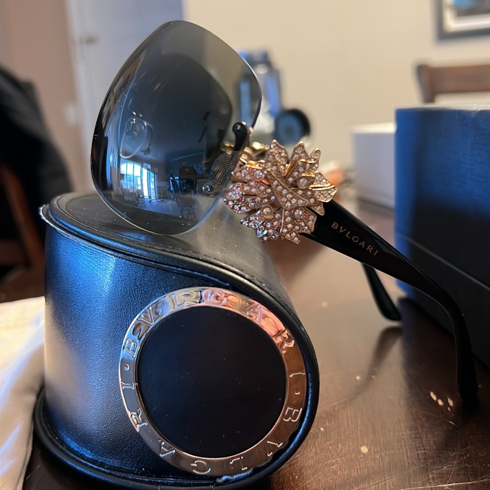 Bvlgari crystal sunglasses 6064-B - Picture 3 of 7